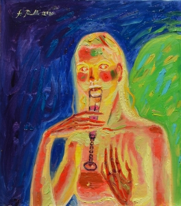 2020 bevitrice di assenzio ol.tl. cm.50x60