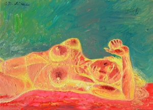 2020 nudo disteso ol. tl. cm.50x70