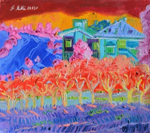 2020 paesaggio a s. clemente ol. tl. cm.50x60