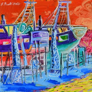 2020 rimessaggio con due pescherecci ol.tl. cm.50x50 (1)